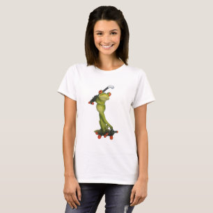 T-shirt Frog Figurine Golfer