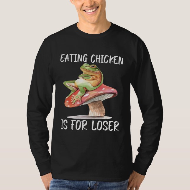 T-shirt Frog Hunting Eating Chicken Frog Catching (Devant)