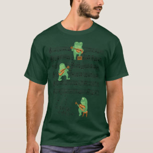 T-shirt Frog Jouer de la guitare Musique amant de grenouil