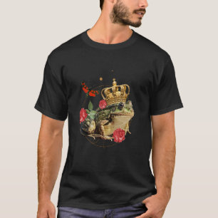 T-shirt Frog King Fairy Tale Prince Embrasse La Grenouille