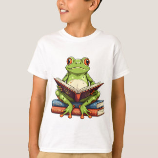 T-shirt Frog Lire un livre