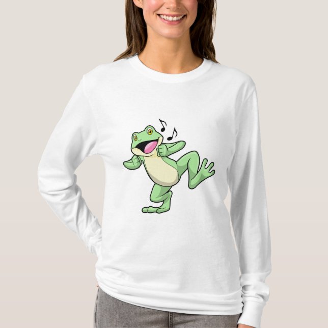 T-shirt Frog Music Dance (Devant)