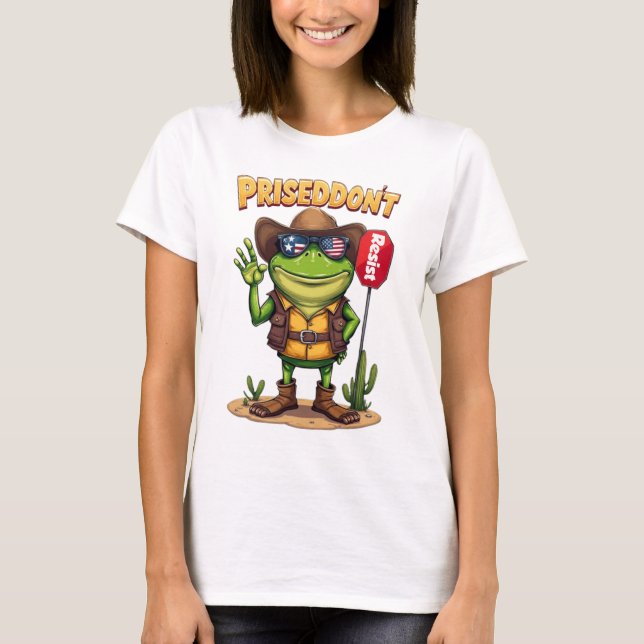 T-shirt Frog Resist Portland Frog Protest Portland  (Devant)