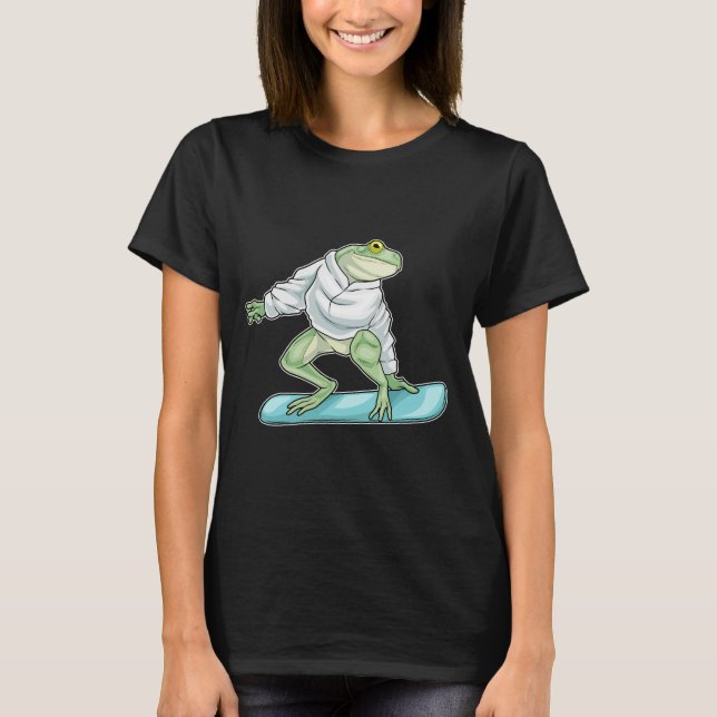 T-shirt Frog Snowboard Sports d'hiver (Devant)