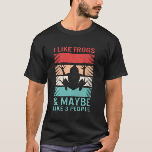T-shirt Frog Spirit Animal J'Aime Les Grenouilles Et Peut-