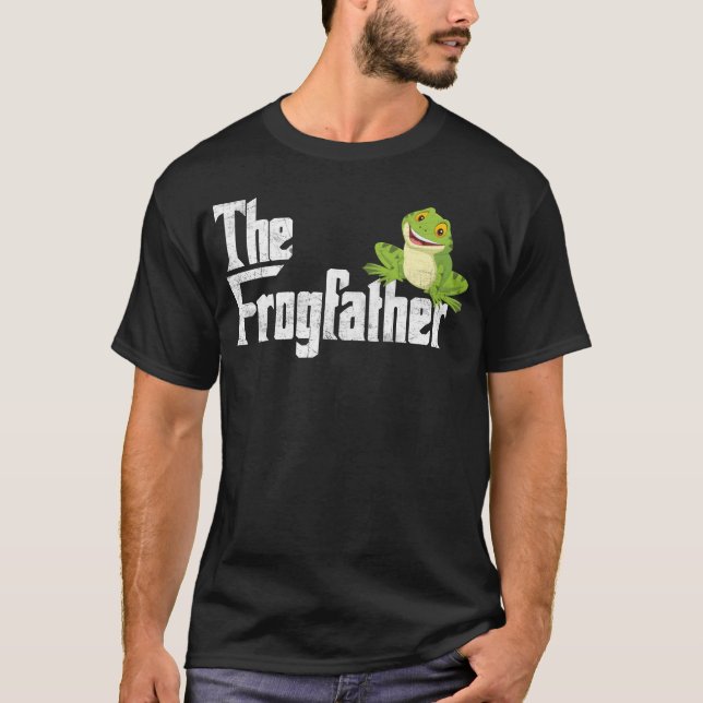 T-shirt Frogfather Frog Père Funny Frog Catcher garçon (Devant)