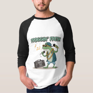 T-shirt Froggin’ Fresh - Funky Frog Rapper Hip-Hop Humour