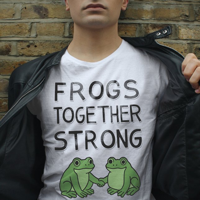 T-shirt Frogs Together Strong Portland Frog Protest (Créateur téléchargé)