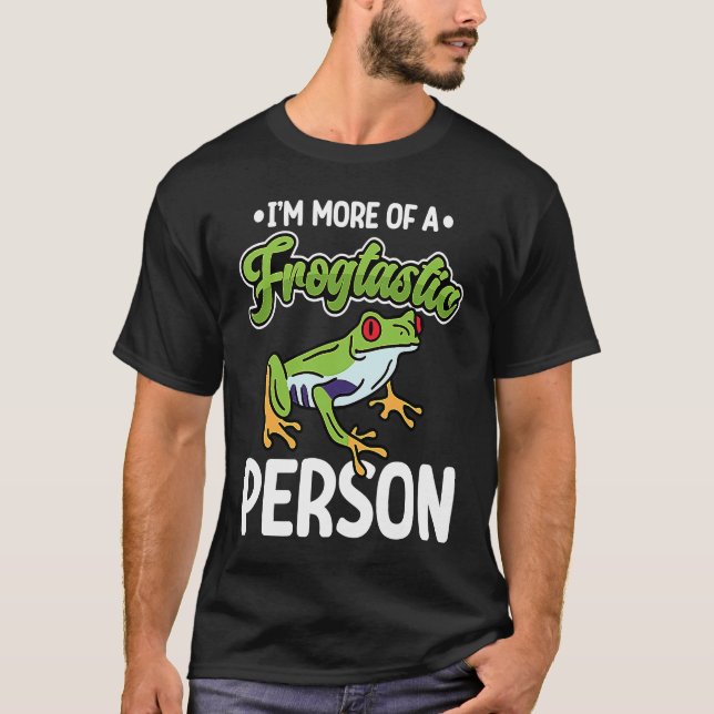 T-shirt Frogtastic Person Red Eyed Tree Frog (Devant)