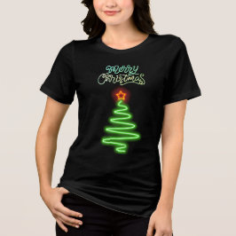T-Shirt Frohe Weihnachten  Tri-Blend Shirt