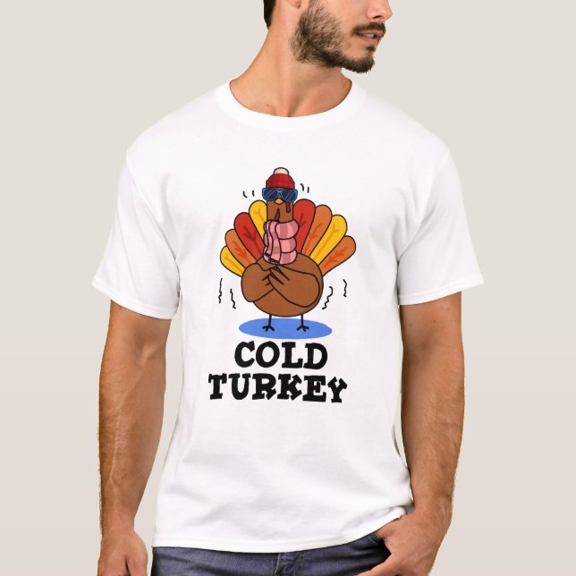T-shirt Froid Turquie amusant jeu animal (Devant)