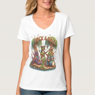 T-shirt Frolicking Frogs Forme Fantastic Froggy Band