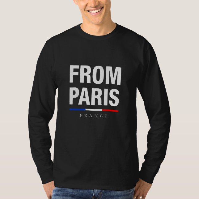 T-shirt From Paris With Pride Illustration  Graphic Design (Devant)