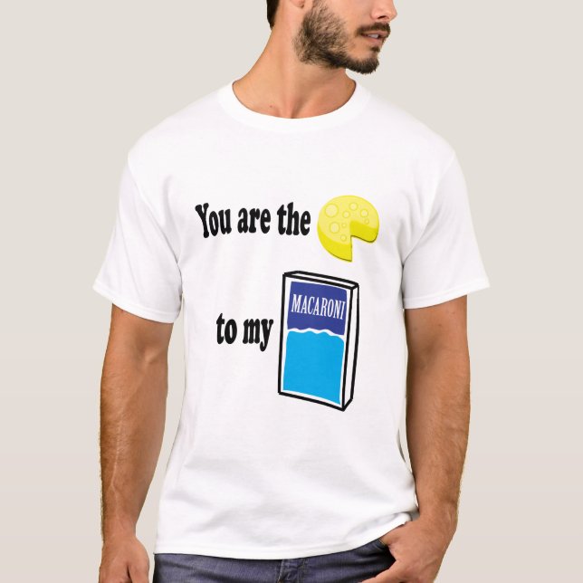 T-shirt Fromage à mes macaronis (Devant)
