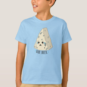 T-shirt Fromage Amant Funky Sad Blue Cheese Food Slogan