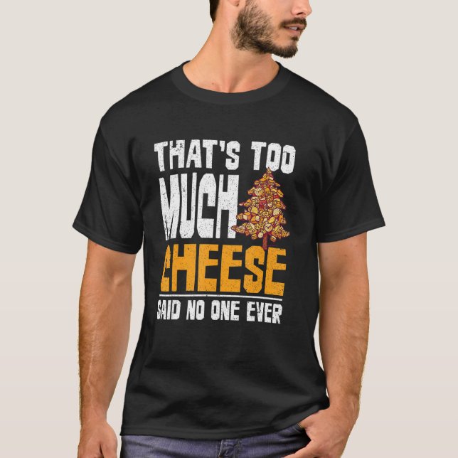 T-shirt Fromage au fromage au cheddar de collation Fromage (Devant)