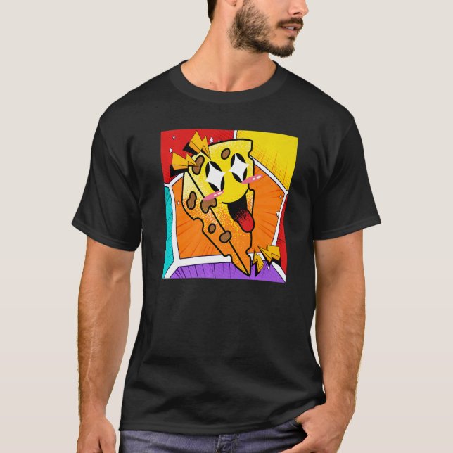 T-shirt Fromage Cheddar Footy Snack Pop Fromage (Devant)