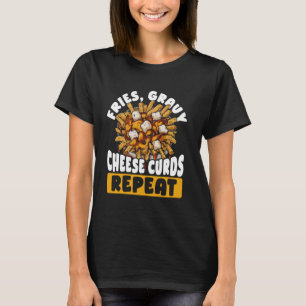 T-shirt Fromage Courges Français Fries Québec Poutine Indu