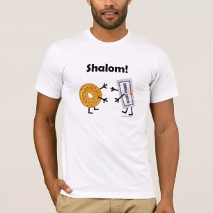 T-shirt Fromage de bagel et fondu - Shalom !