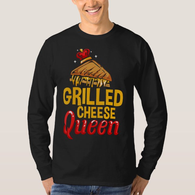 T-shirt Fromage de Cheddar Snacks Fromage Grillé Sandwich  (Devant)