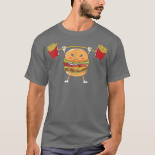 T-shirt Fromage Fromage Burger Graphique alimentaire Kawai