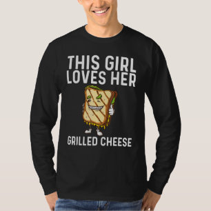 T-shirt Fromage Grillé cool Art Pour Filles Enfants Sandwi