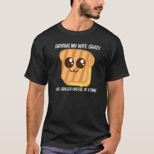 T-shirt Fromage Grillé Pour Homme Papa Pain Grillé