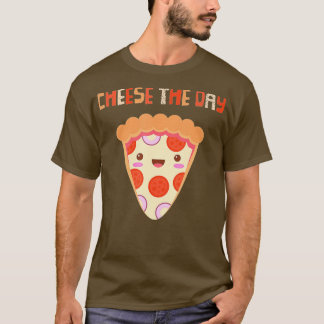 T-shirt Fromage Pizza Lover Le Jour Drôle Pepperoni Slice