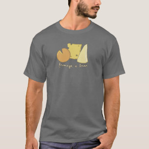 T-shirt Fromage un tee - shirt de Trois