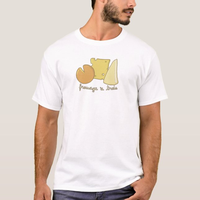 T-shirt Fromage un tee - shirt de Trois (Devant)