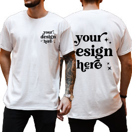 T-shirt Front and Back Design Custom Logo Personalized