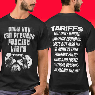 T-shirt Front-arrière politique anti-Trump et anti-capital