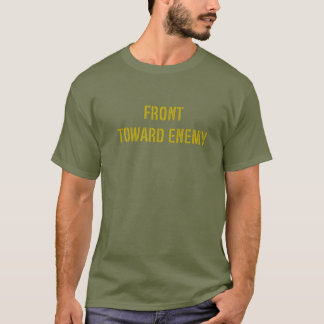 T-shirt Front Militaire Vers L'Ennemi Guerrier Grungé Grap
