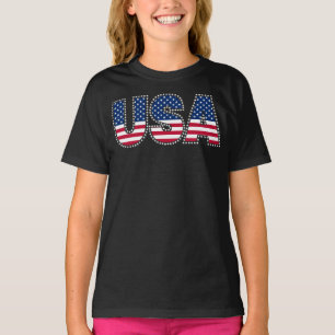 T-shirt Frontière États-Unis-juillet 4 étoiles