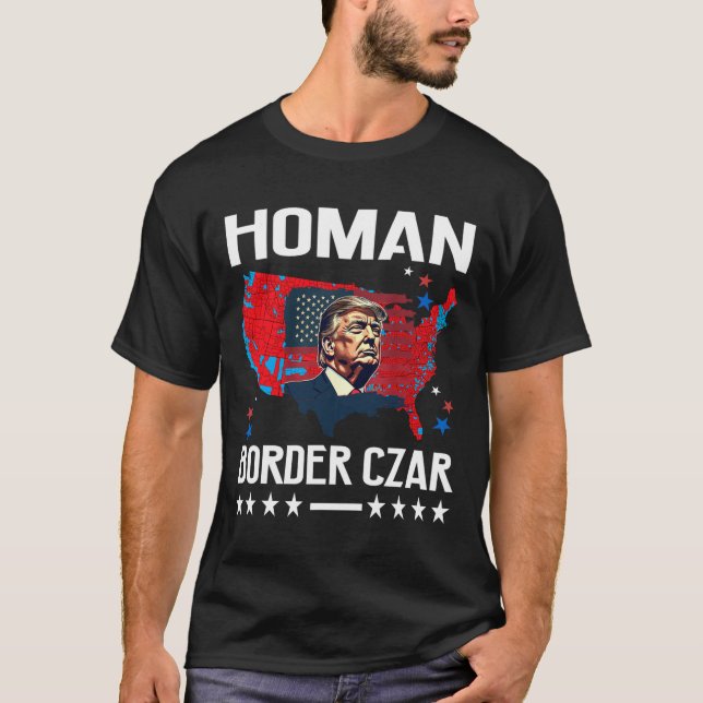 T-shirt Frontière Tsar Tom Homan Trump Président élu Mega  (Devant)