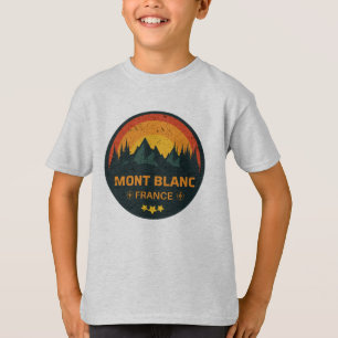 T-shirt Frontières de Chamonix Mont Blanc France et Italie