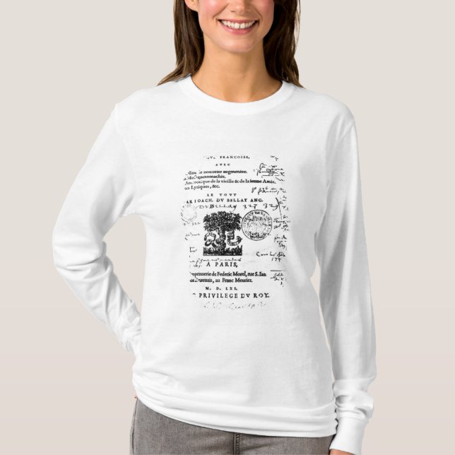 T-shirt Frontispice de la 'défense et illustration de La (Devant)