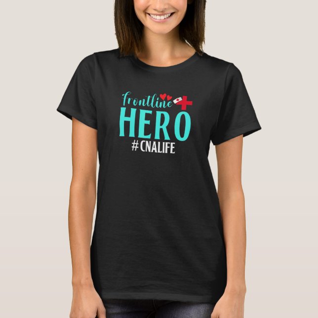 T-shirt Frontline Hero Cna Vie Travailleur Frontline Essen (Devant)