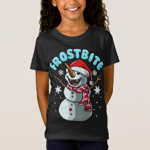 T-Shirt Frostbite Snowman Vampire Noël Funky Noël