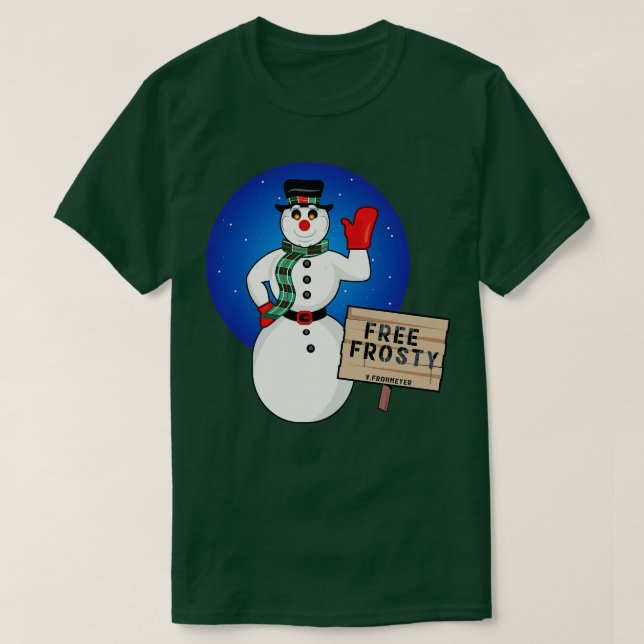 T-shirt Frosty Gratuit De La Kranks (Design devant)