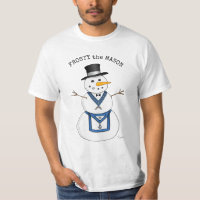 Frosty Snowman Funny Masonic Holiday Noël