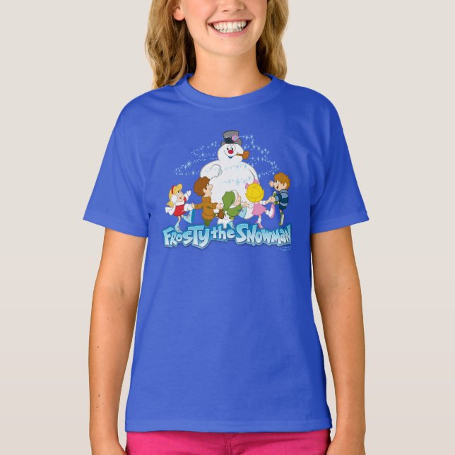 T-shirt Frosty the Snowman™ | Frosty & Enfants Jouer (Devant)