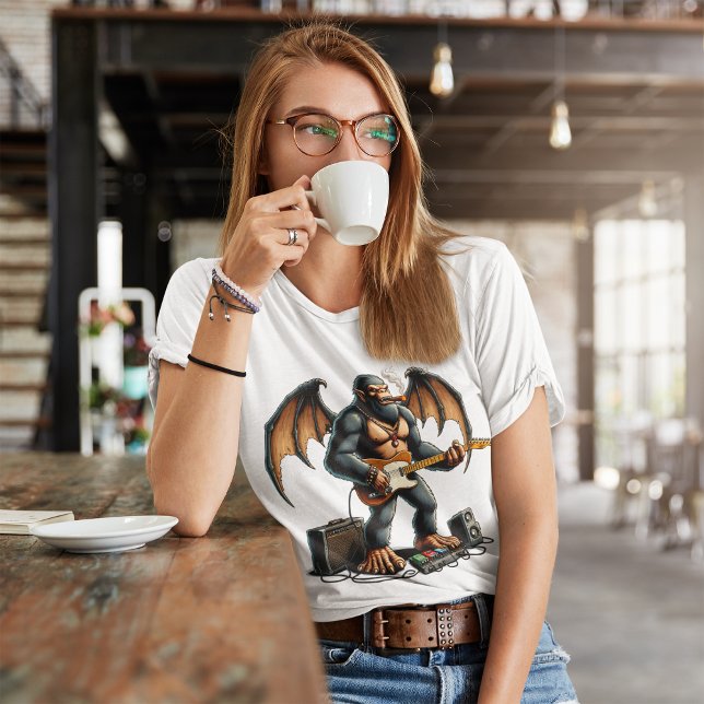 T-shirt Frotter des écharpes de pied sur la guitare (Créateur téléchargé)