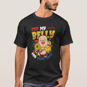 T-shirt Frotter Mon Ventre Pour Bonne Chance Bouddha