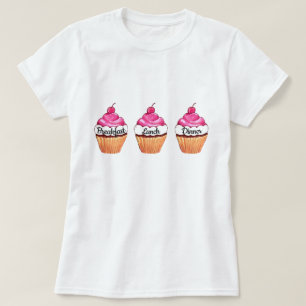 T - Shirt Frühstück, Mittag- und Abendessen