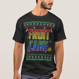 T-shirt Fruit Cake LGBT Gay pride laide de Noël