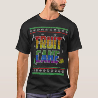 T-shirt Fruit Cake LGBT Gay pride laide de Noël