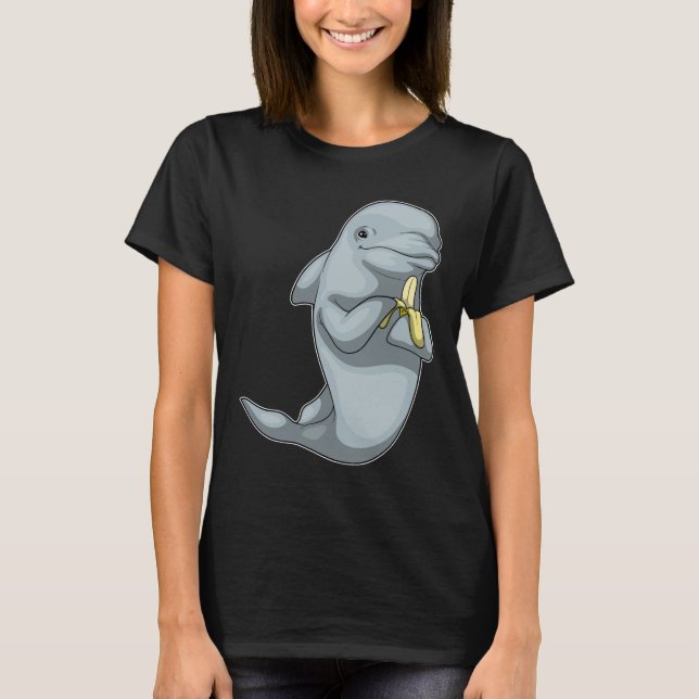 T-shirt Fruit de banane dauphin (Devant)