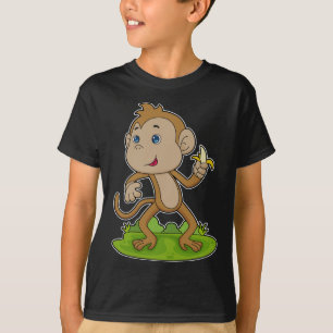 T-shirt Fruit de banane singe
