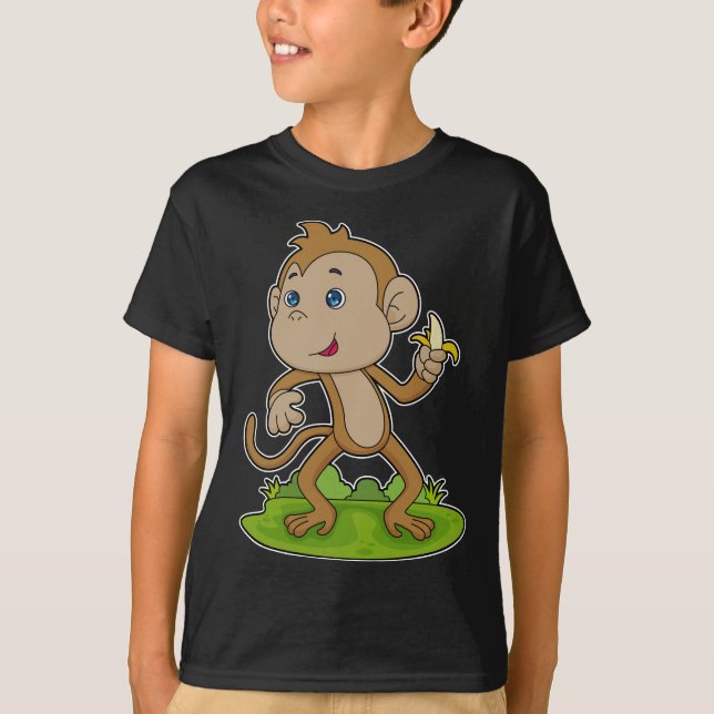 T-shirt Fruit de banane singe (Devant)